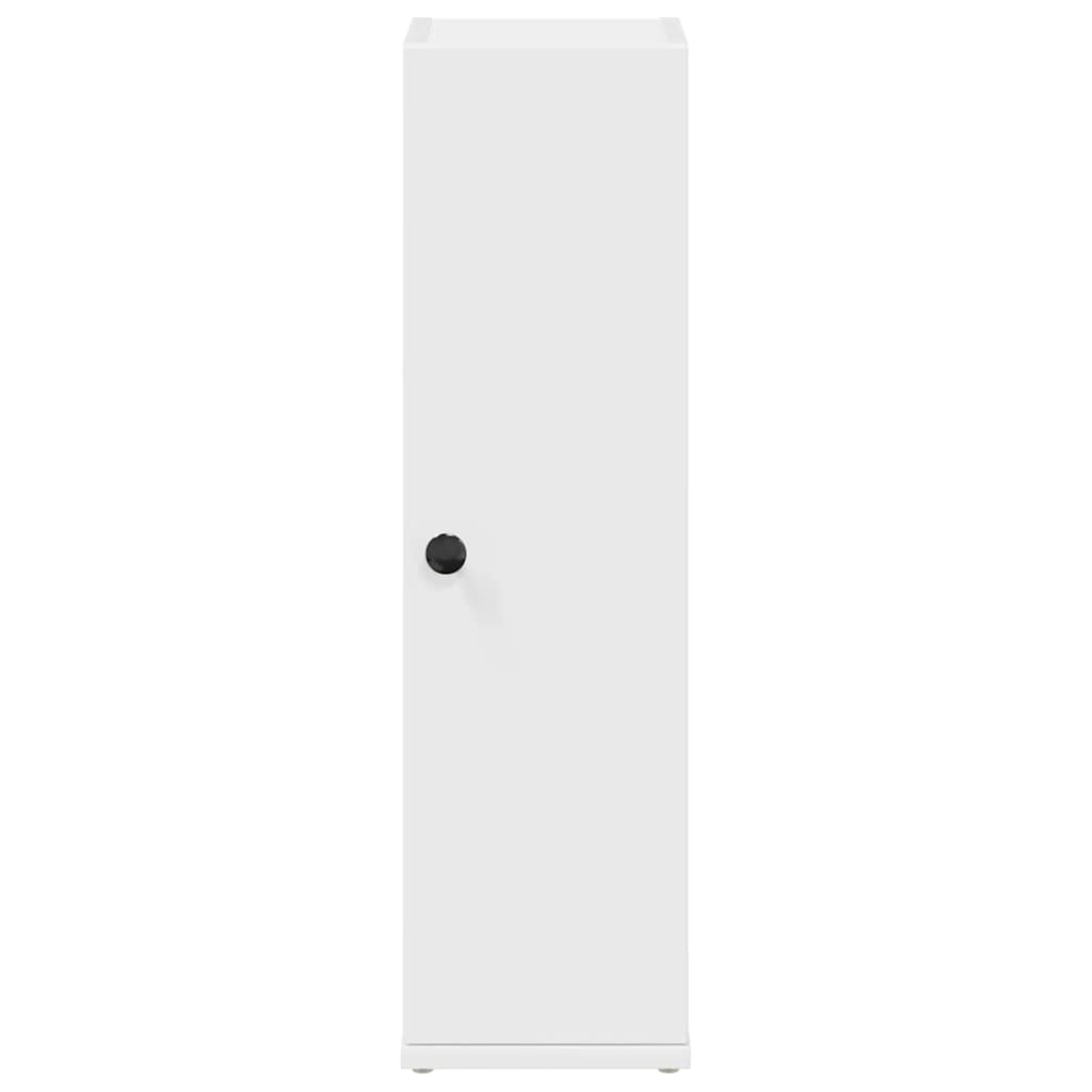 vidaXL Bathroom Cabinet with Roll Holder White 20.5x22x72 cm 4