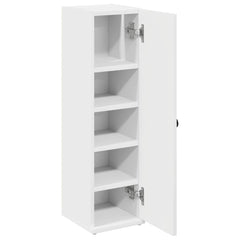 vidaXL Bathroom Cabinet with Roll Holder White 20.5x22x72 cm 5