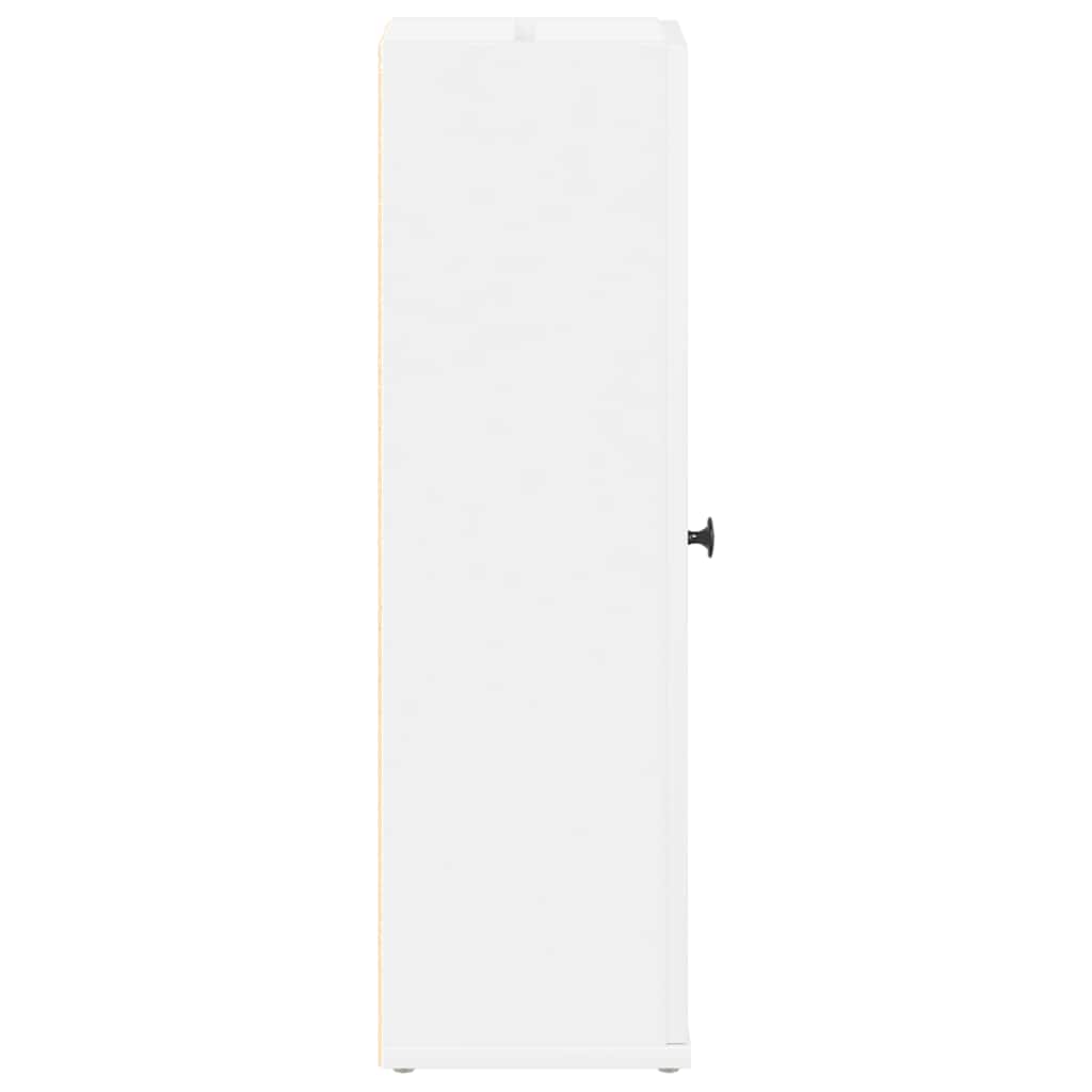 vidaXL Bathroom Cabinet with Roll Holder White 20.5x22x72 cm 6
