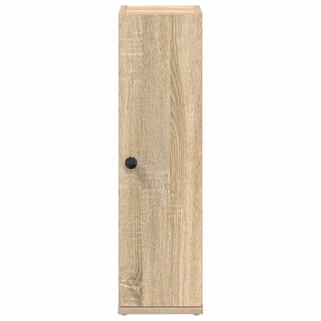 vidaXL Bathroom Cabinet with Roll Holder Sonoma Oak 20.5x22x72 cm 4