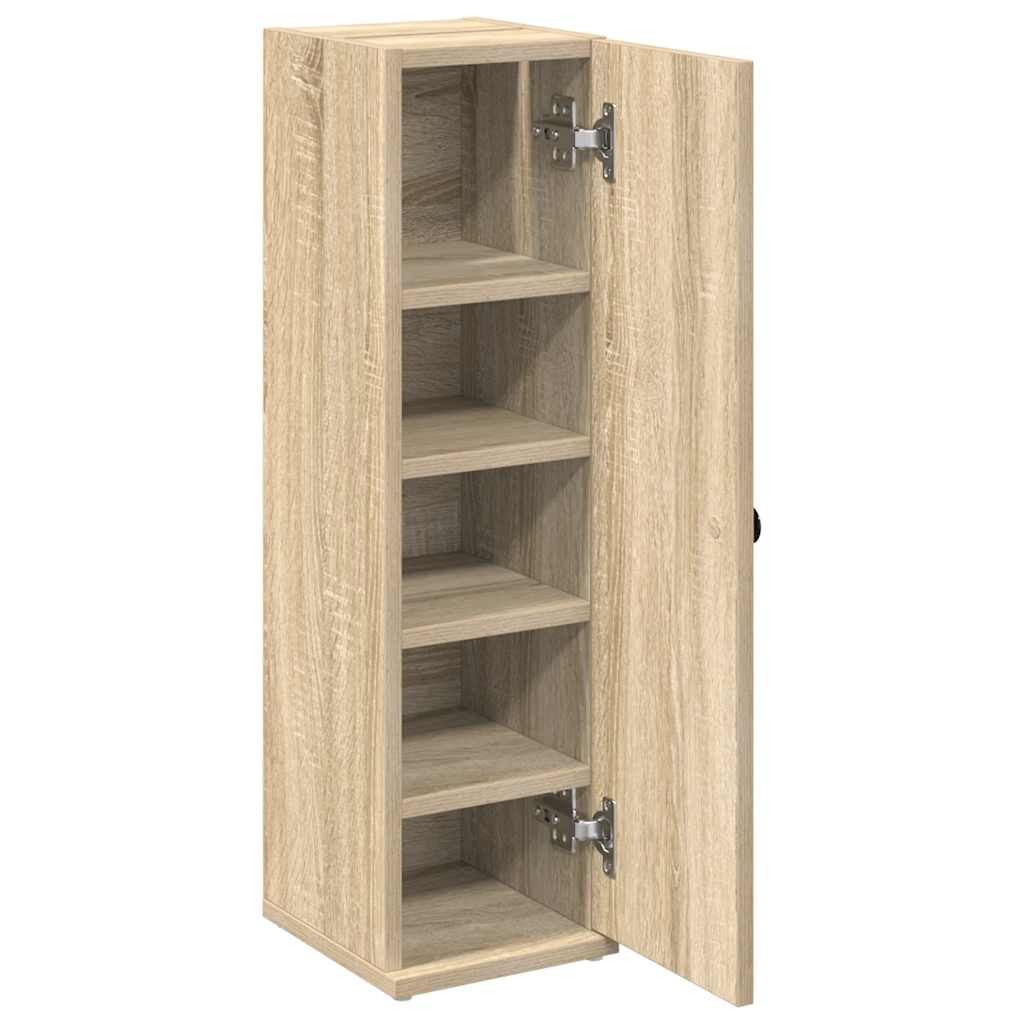 vidaXL Bathroom Cabinet with Roll Holder Sonoma Oak 20.5x22x72 cm 5