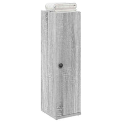 vidaXL Bathroom Cabinet with Roll Holder Grey Sonoma 20.5x22x72 cm 1
