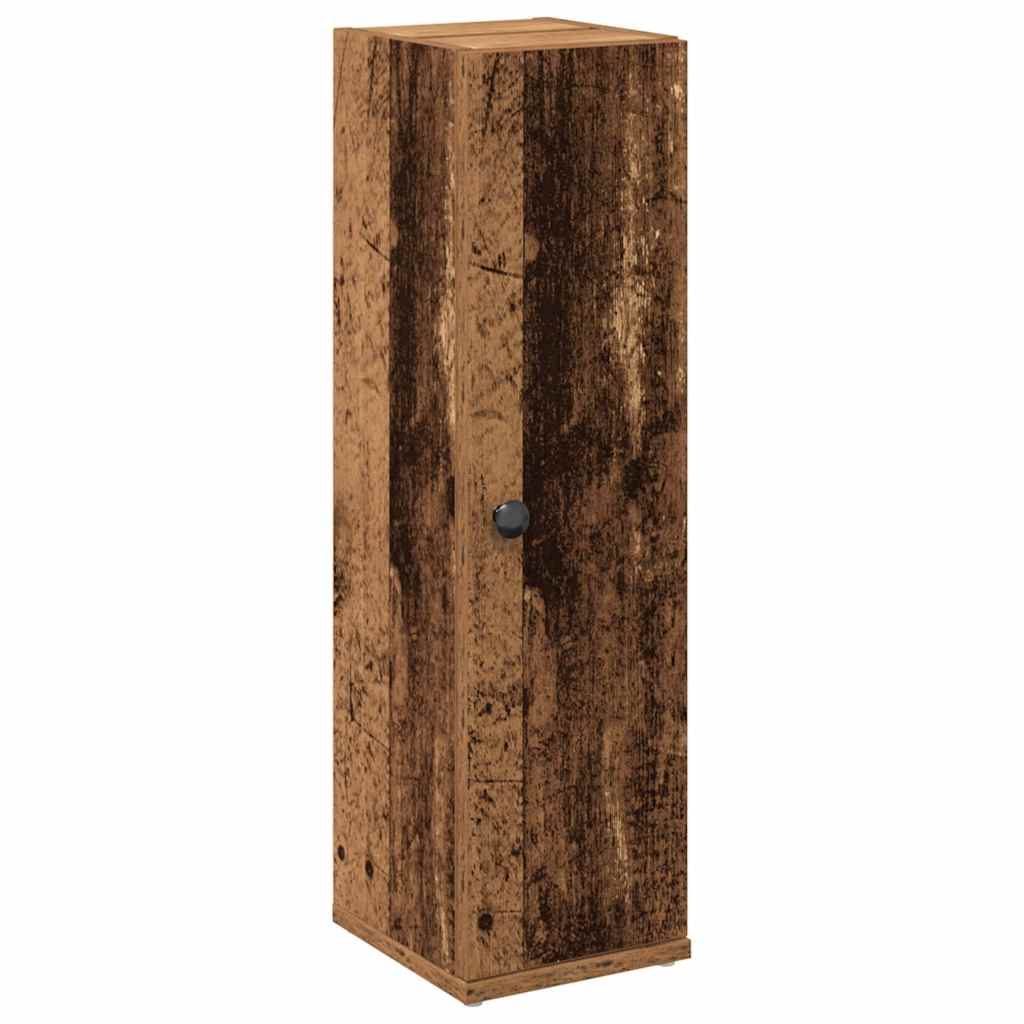 vidaXL Bathroom Cabinet with Roll Holder Old Wood 20.5x22x72 cm 2