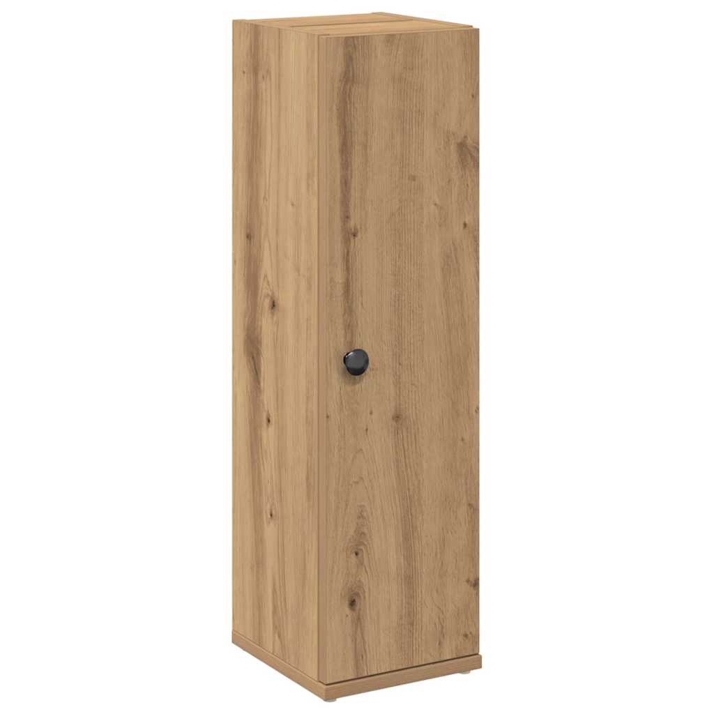 vidaXL Bathroom Cabinet with Roll Holder Artisan Oak 20.5x22x72 cm 2