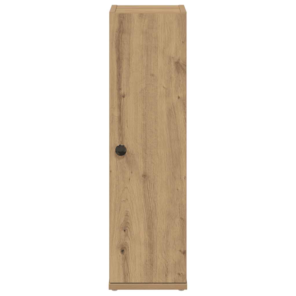 vidaXL Bathroom Cabinet with Roll Holder Artisan Oak 20.5x22x72 cm 4