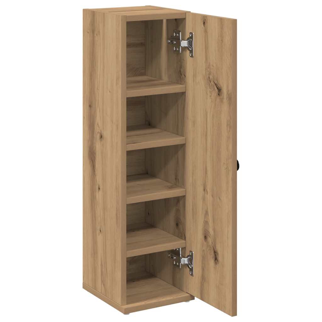 vidaXL Bathroom Cabinet with Roll Holder Artisan Oak 20.5x22x72 cm 5
