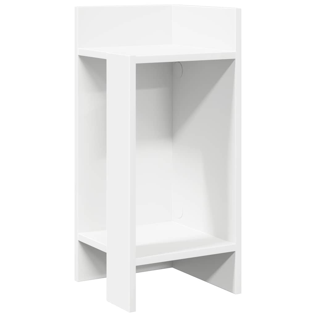 vidaXL Side Tables 2 pcs with Shelf White 25.5x27x60 cm 2