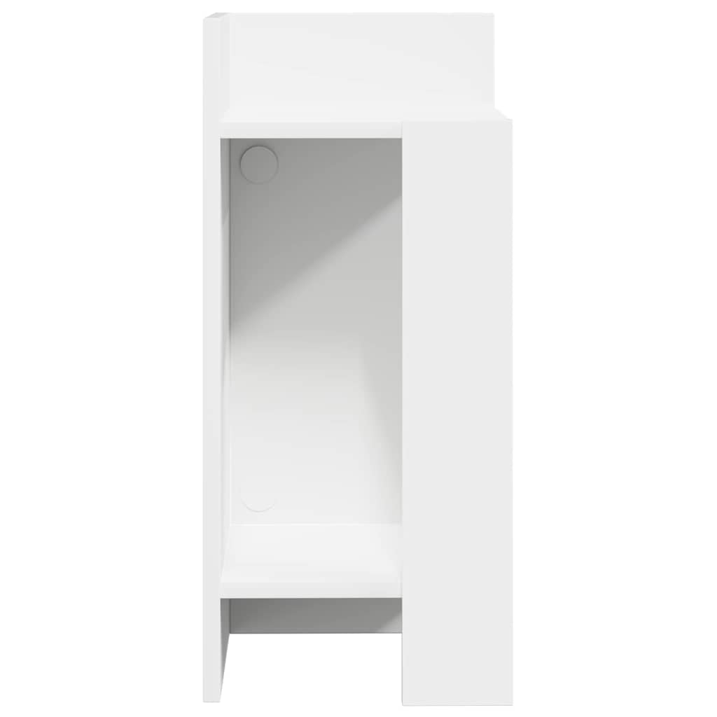 vidaXL Side Tables 2 pcs with Shelf White 25.5x27x60 cm 5