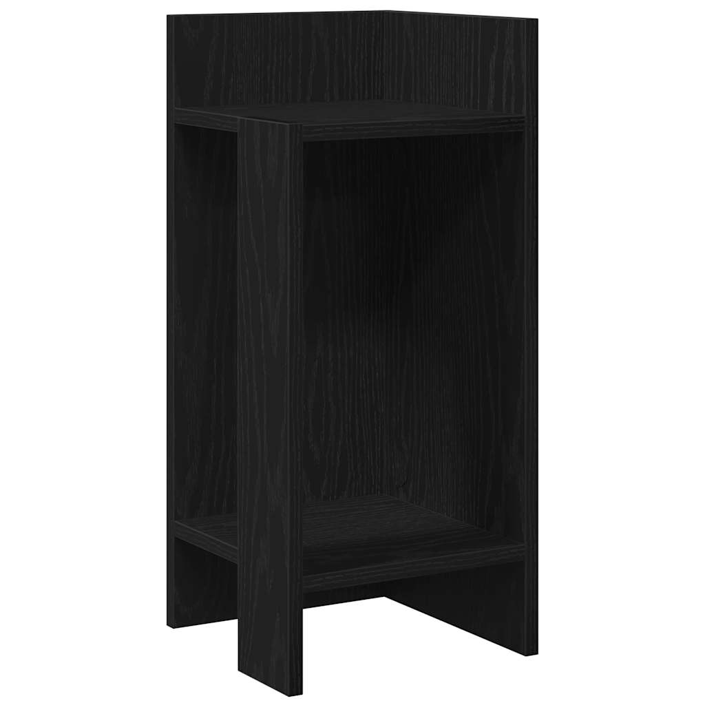 vidaXL Side Tables 2 pcs with Shelf Black 25.5x27x60 cm 4