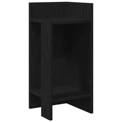 vidaXL Side Tables 2 pcs with Shelf Black 25.5x27x60 cm 4