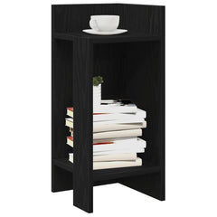vidaXL Side Tables 2 pcs with Shelf Black 25.5x27x60 cm 1