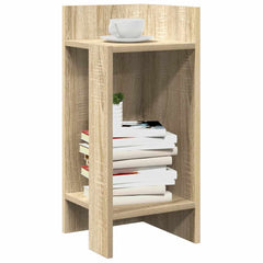 vidaXL Side Tables 2 pcs with Shelf Sonoma Oak 25.5x27x60 cm 1