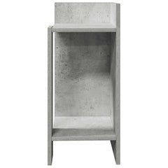 vidaXL Side Tables 2 pcs with Shelf Concrete Grey 25.5x27x60 cm 4