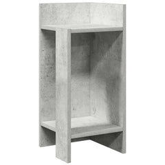 vidaXL Side Tables 2 pcs with Shelf Concrete Grey 25.5x27x60 cm 5