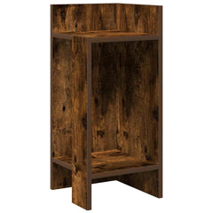 vidaXL Side Tables 2 pcs with Shelf Smoked Oak 25.5x27x60 cm 4