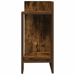vidaXL Side Tables 2 pcs with Shelf Smoked Oak 25.5x27x60 cm 5