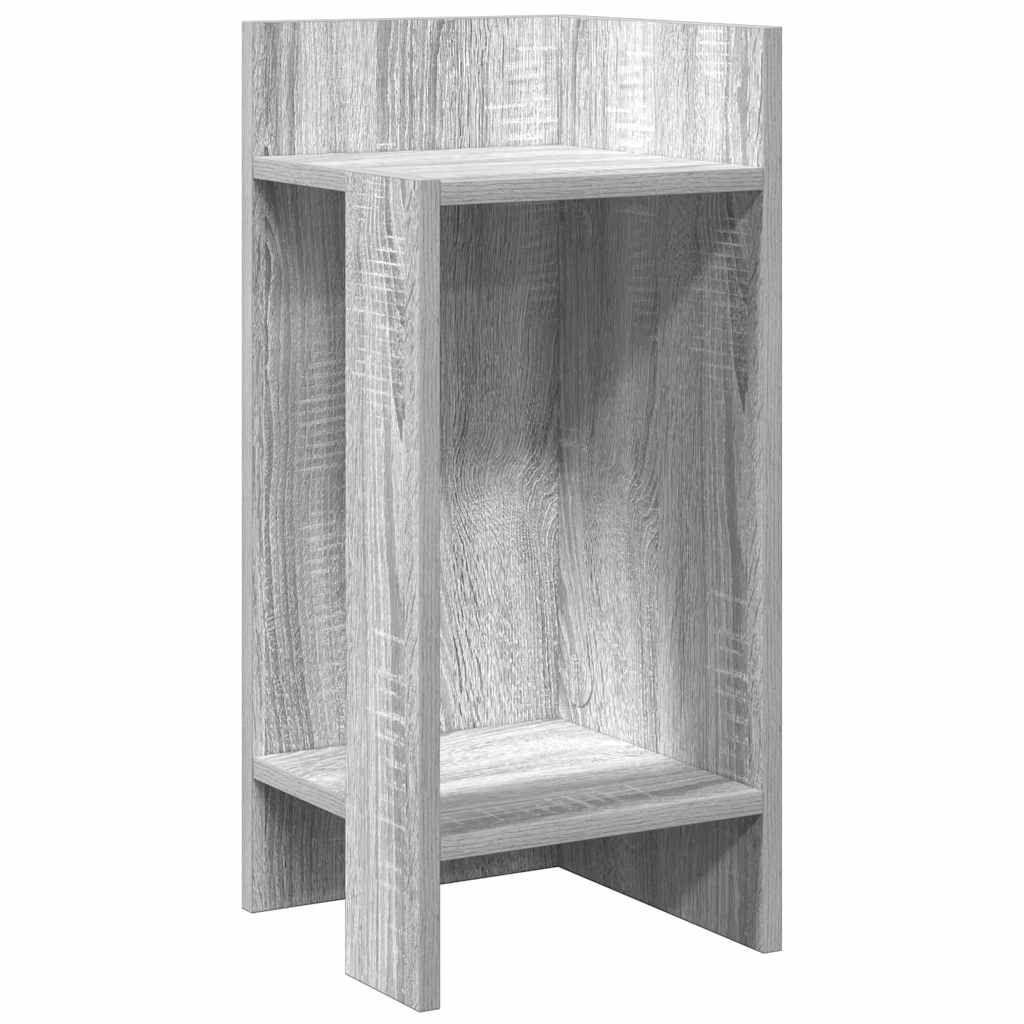 vidaXL Side Tables 2 pcs with Shelf Grey Sonoma 25.5x27x60 cm 4