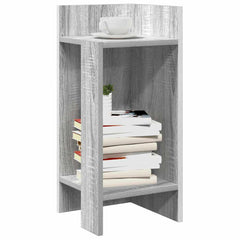 vidaXL Side Tables 2 pcs with Shelf Grey Sonoma 25.5x27x60 cm 1