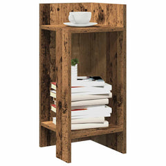 vidaXL Side Tables 2 pcs with Shelf Old Wood 25.5x27x60 cm 1
