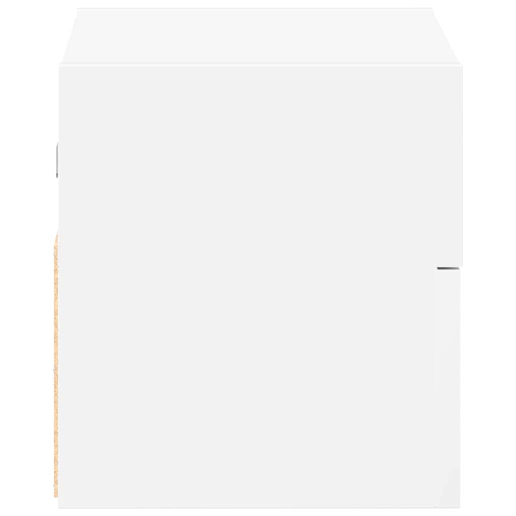 vidaXL Wall-mounted Bedside Cabinet White 45x26x28.5 cm 6
