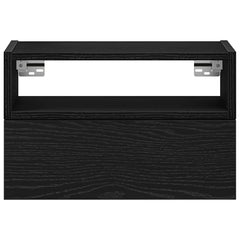 vidaXL Wall-mounted Bedside Cabinets 2 pcs Black 45x26x28.5 cm 4