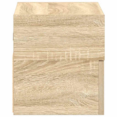 vidaXL Wall-mounted Bedside Cabinet Sonoma Oak 45x26x28.5 cm 6