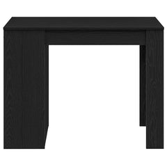vidaXL Desk with Drawer and Shelf Black Oak 102x62x77.5 cm Engineered Wood 4