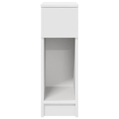 vidaXL Bedside Cabinet with Drawer White 20x36x60 cm 4