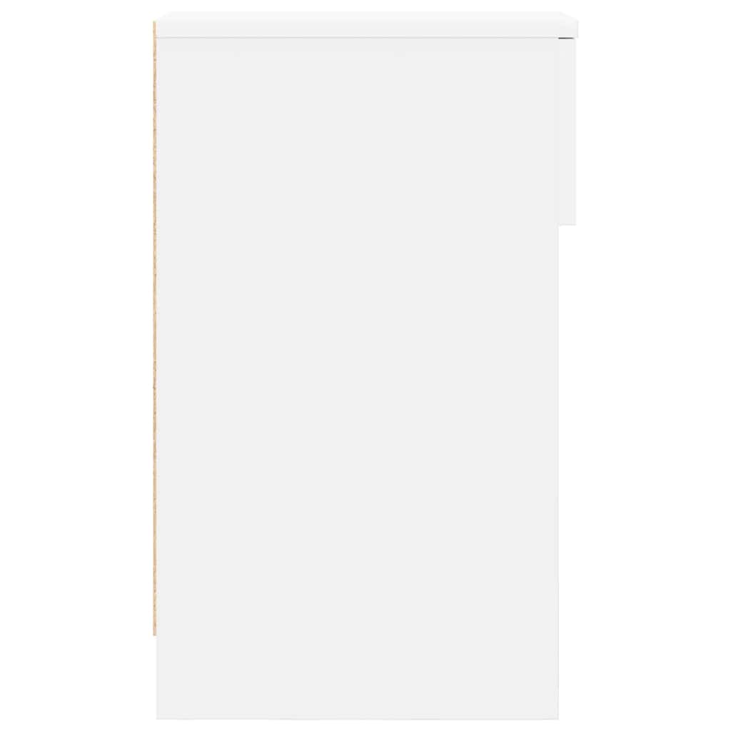 vidaXL Bedside Cabinet with Drawer White 20x36x60 cm 6