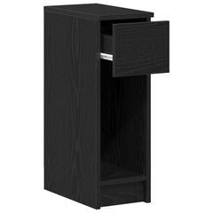 vidaXL Bedside Cabinet with Drawer Black Oak 20x36x60 cm 5