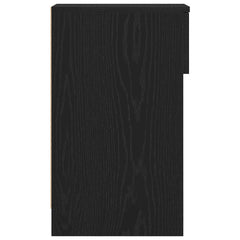 vidaXL Bedside Cabinet with Drawer Black Oak 20x36x60 cm 6
