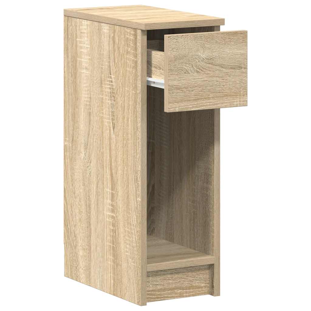vidaXL Bedside Cabinet with Drawer Sonoma Oak 20x36x60 cm 5