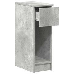 vidaXL Bedside Cabinet with Drawer Concrete Grey 20x36x60 cm 5