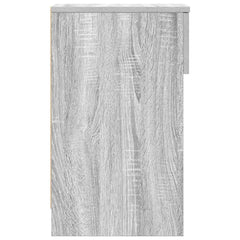 vidaXL Bedside Cabinet with Drawer Grey Sonoma 20x36x60 cm 6