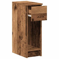 vidaXL Bedside Cabinet with Drawer Old Wood 20x36x60 cm 5