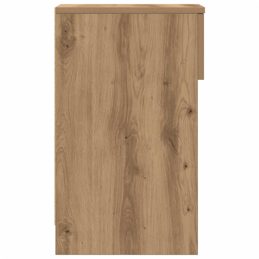vidaXL Bedside Cabinet with Drawer Artisan Oak 20x36x60 cm 6