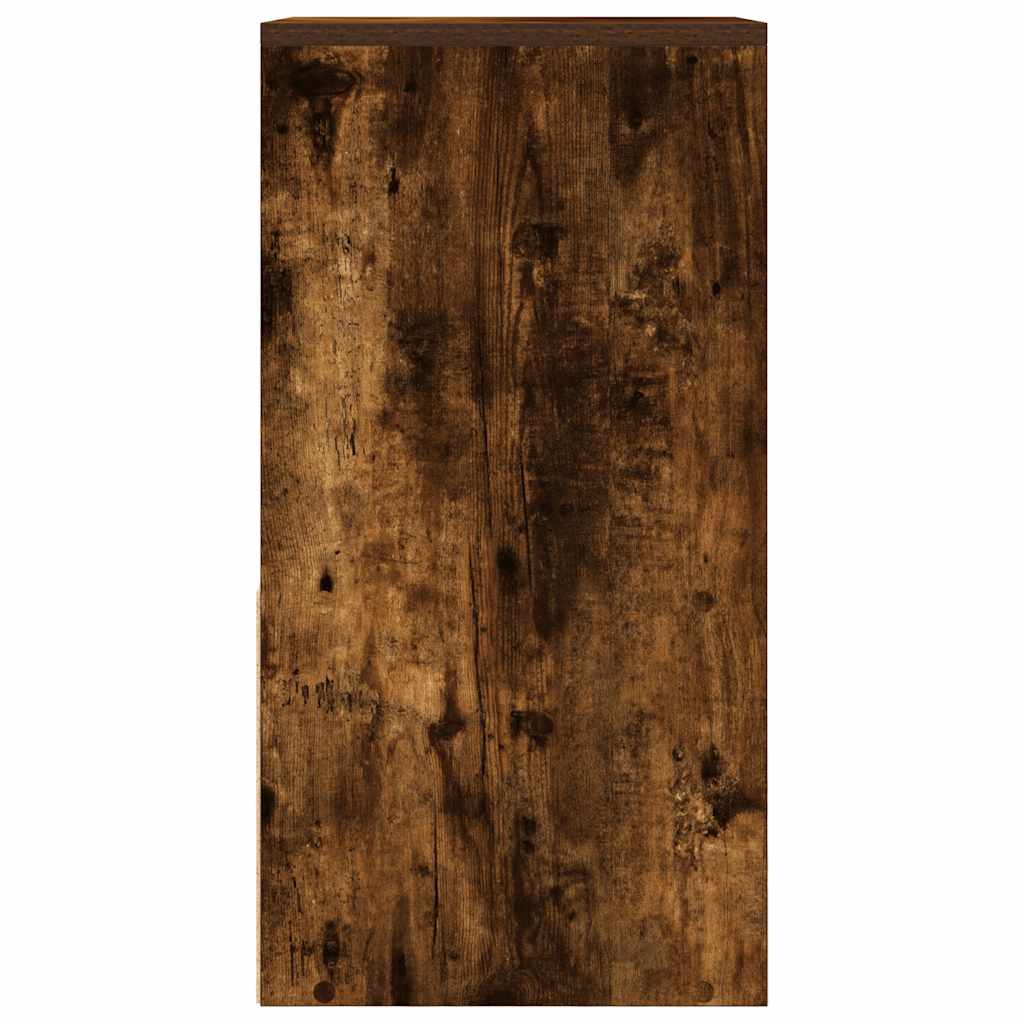 vidaXL Bedside Cabinet with Drawer Smoked Oak 35x34x66.5 cm 6