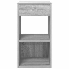 vidaXL Bedside Cabinets with Drawer 2 pcs Grey Sonoma 35x34x66.5 cm 4