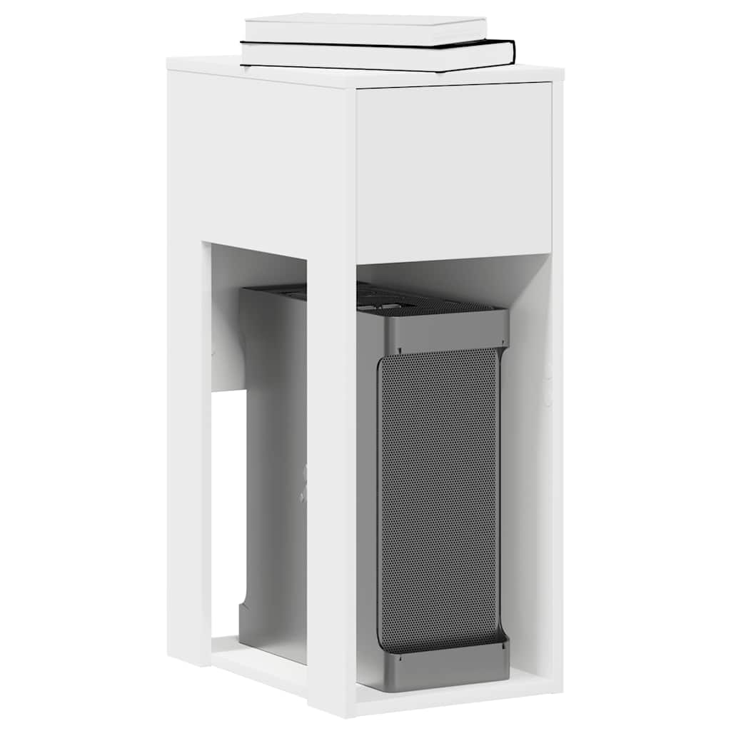 vidaXL Computer Tower Stand with Drawer 30x44x74 cm