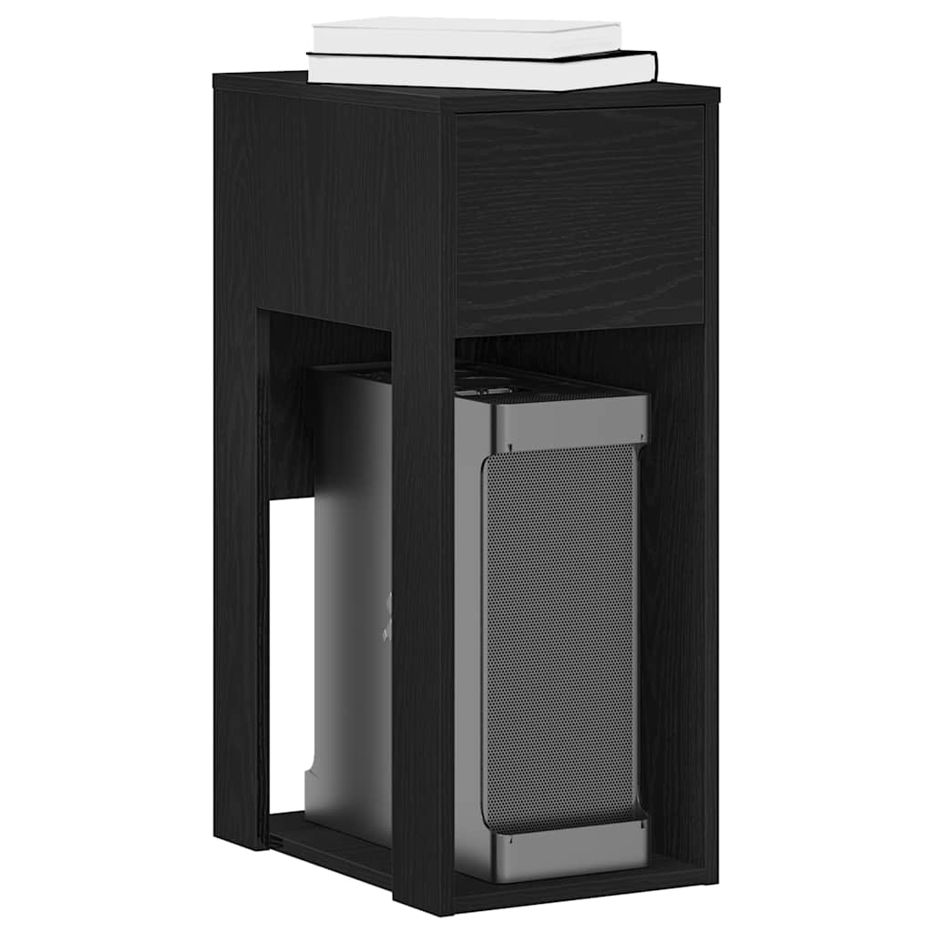 vidaXL Computer Tower Stand with Drawer 30x44x74 cm