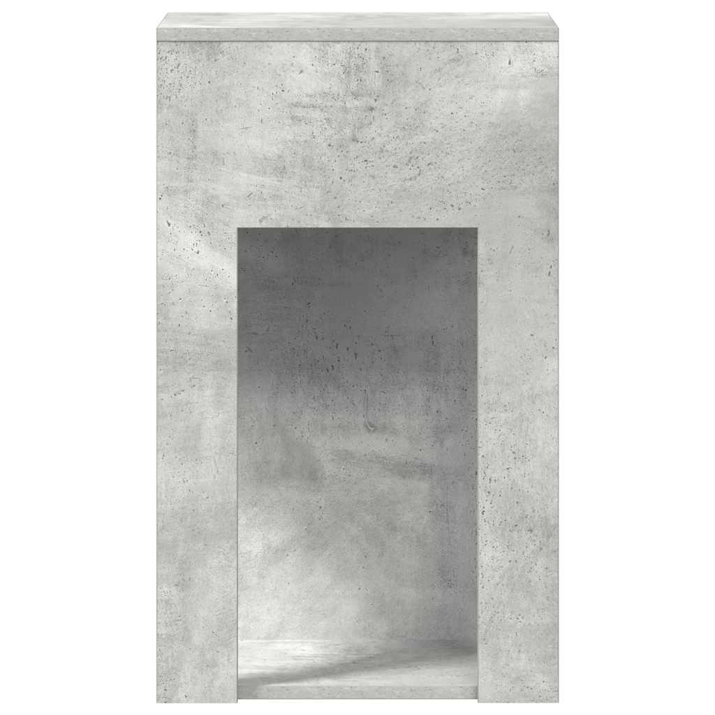 vidaXL Computer Tower Stand with Drawer Concrete Grey 30x44x74 cm 6