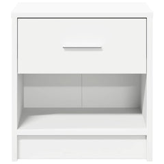 vidaXL Bedside Cabinets 2 pcs with Drawer White 39x28x41 cm 4