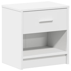vidaXL Bedside Cabinets 2 pcs with Drawer White 39x28x41 cm 6