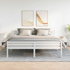 vidaXL Bedside Cabinets 2 pcs with Drawer White 39x28x41 cm 1