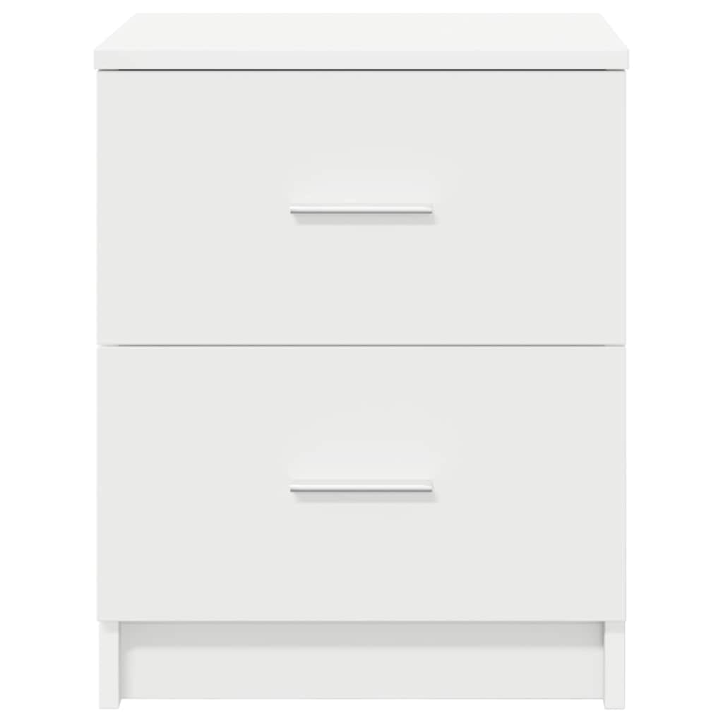 vidaXL Bedside Cabinet with 2 Drawers White 40x36x50 cm 4