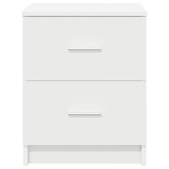 vidaXL Bedside Cabinet with 2 Drawers White 40x36x50 cm 4