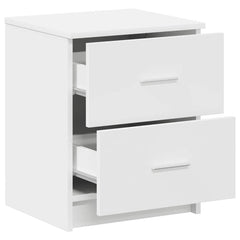vidaXL Bedside Cabinet with 2 Drawers White 40x36x50 cm 5