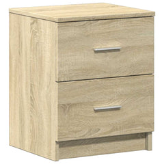 vidaXL Bedside Cabinet with 2 Drawers Sonoma Oak 40x36x50 cm 2