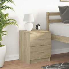 vidaXL Bedside Cabinet with 2 Drawers Sonoma Oak 40x36x50 cm 3
