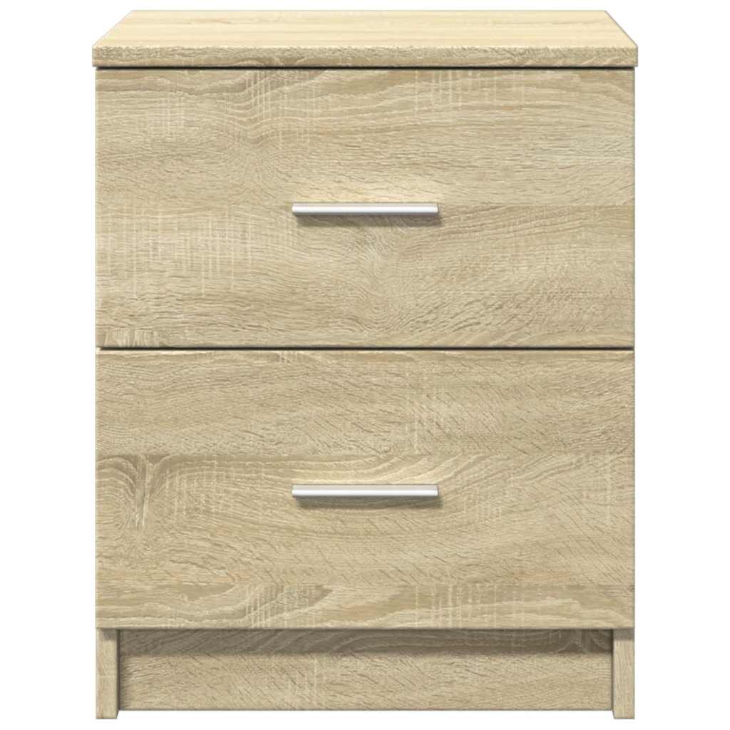 vidaXL Bedside Cabinet with 2 Drawers Sonoma Oak 40x36x50 cm 4